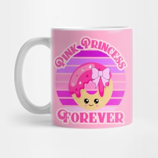 Pink Aesthetic: Pink Princess Kawaii Pink and Lavender Doughnut Mug